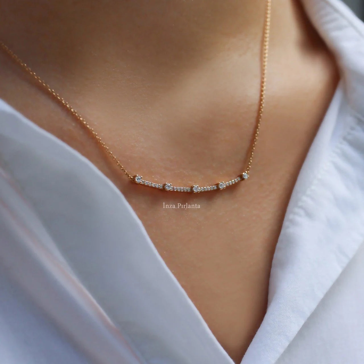 0.25 Karat Diamant-Halskette, Sonderanfertigung