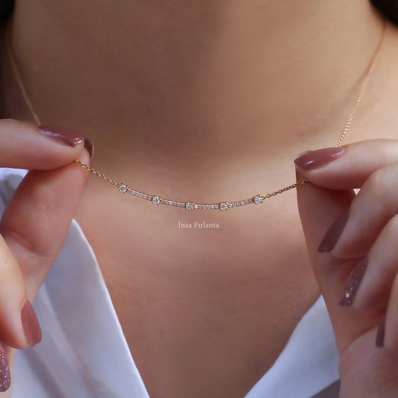 0.25 Karat Diamant-Halskette, Sonderanfertigung