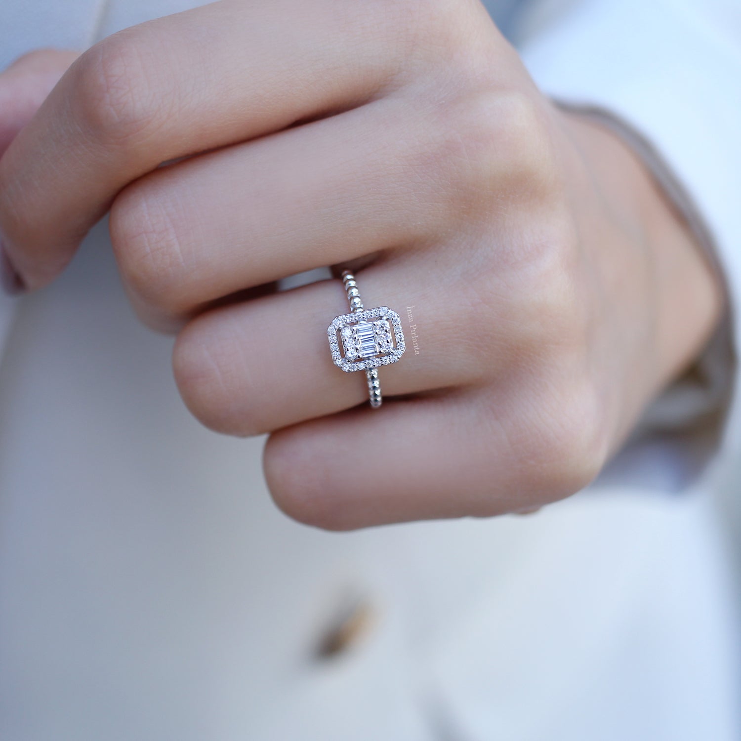 0.30 Carat Diamond Baguette Ring
