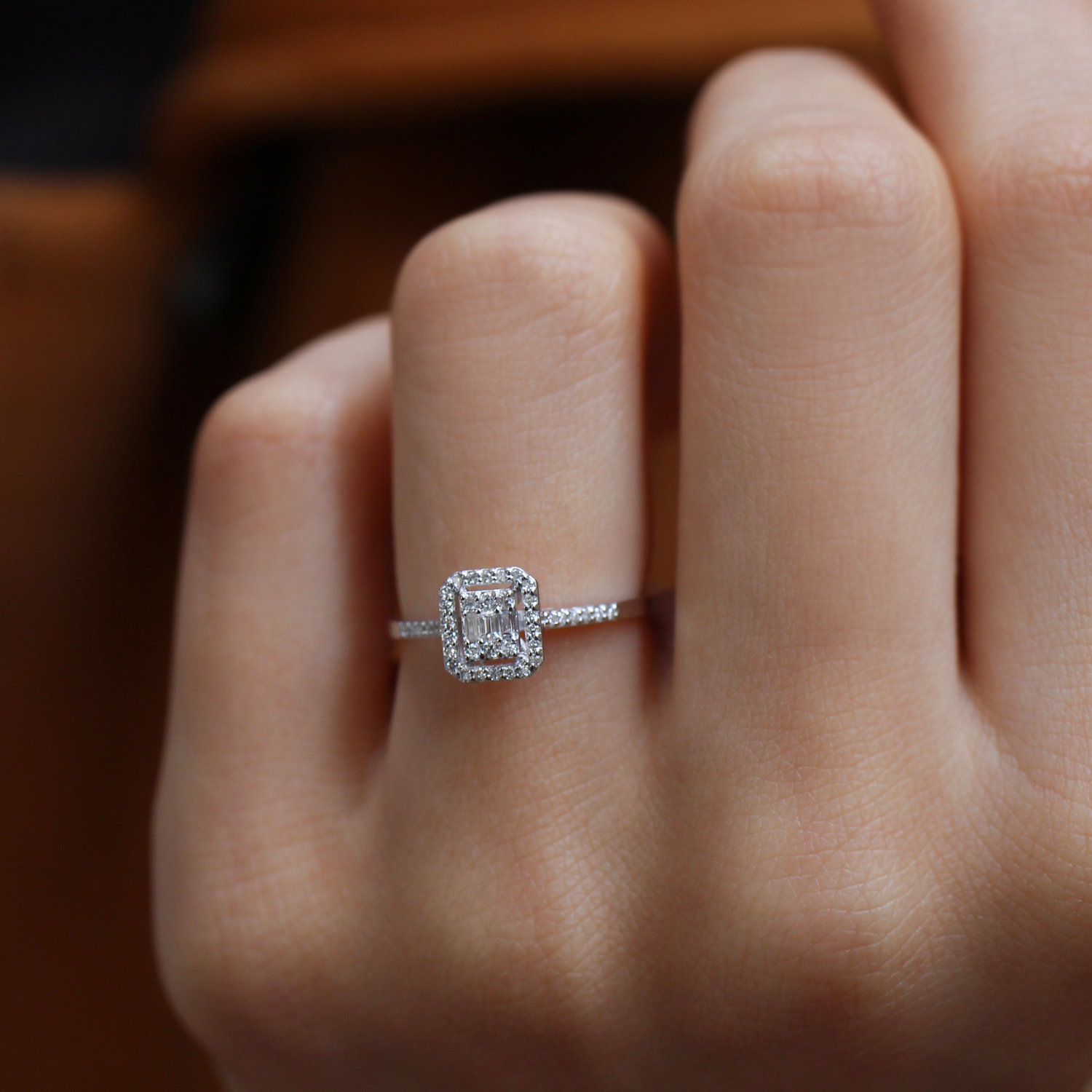 0.30 Carat Diamond Baguette Ring