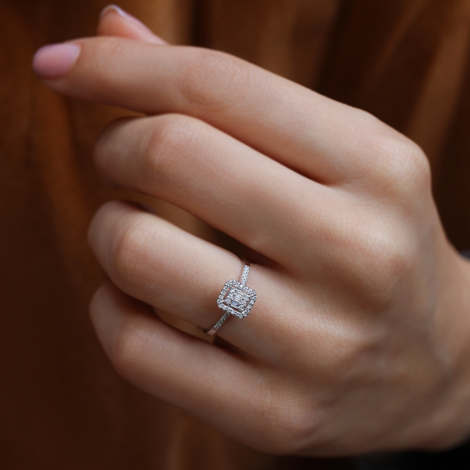 0.30 Carat Diamond Baguette Ring