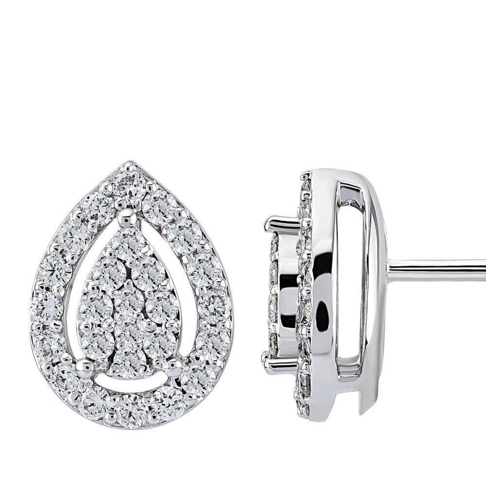 0.35 Carat Designer Diamond Earrings