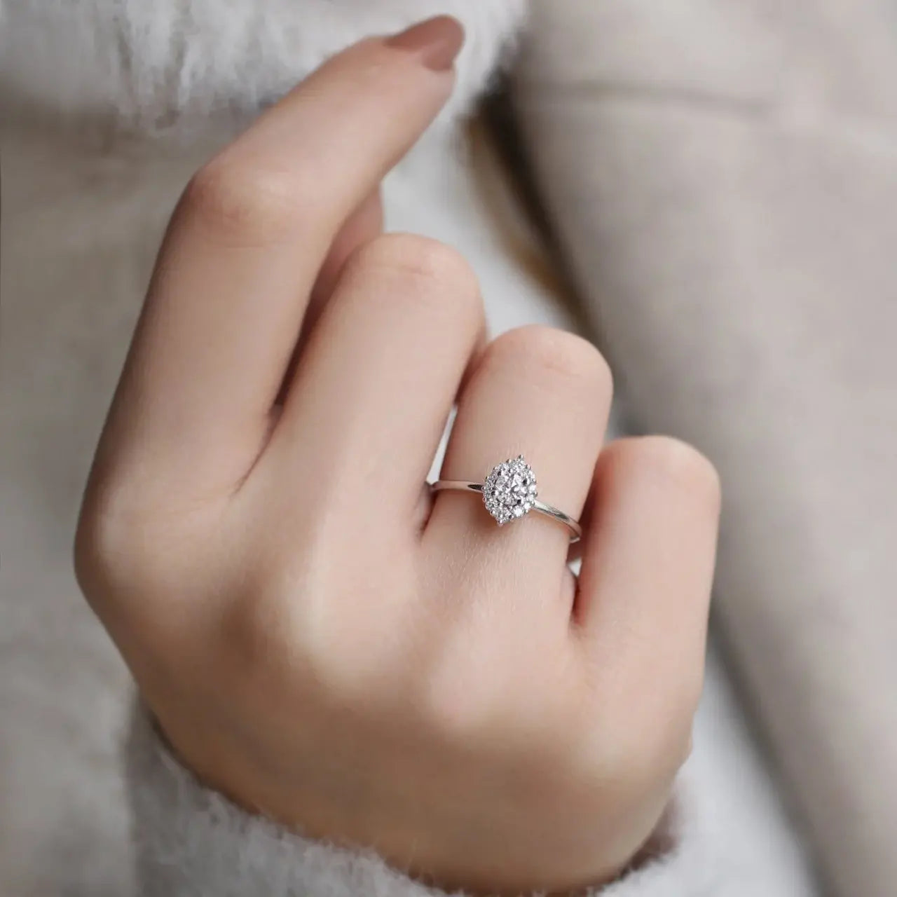 0.35 Carat Vintage Lina Design Diamond Ring