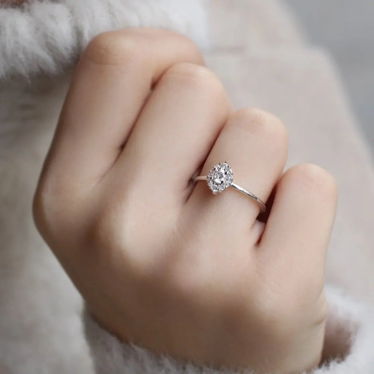 0.35 Carat Vintage Lina Design Diamond Ring