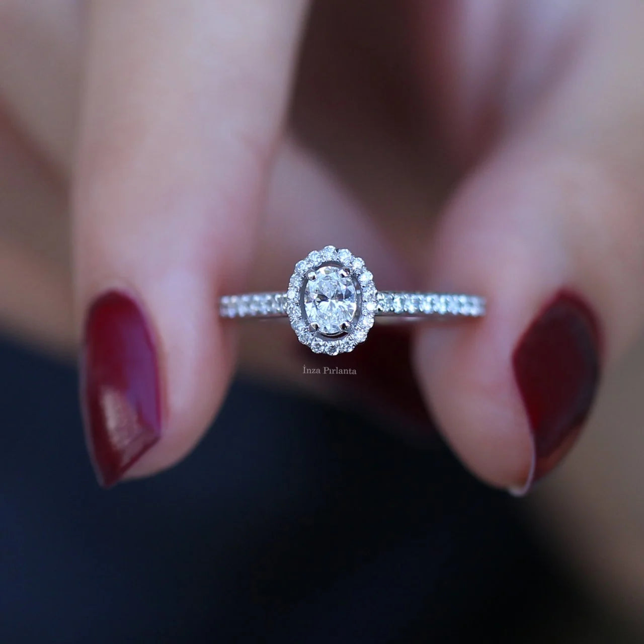 0.40 Carat Oval Diamond Ring