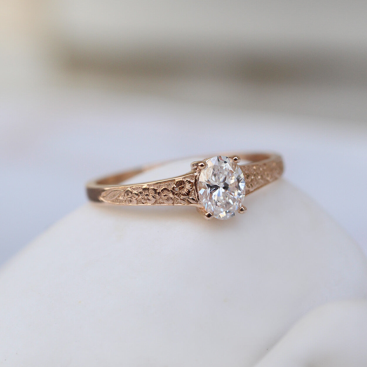 0,40 Karat Vintage Violet Design Diamantring