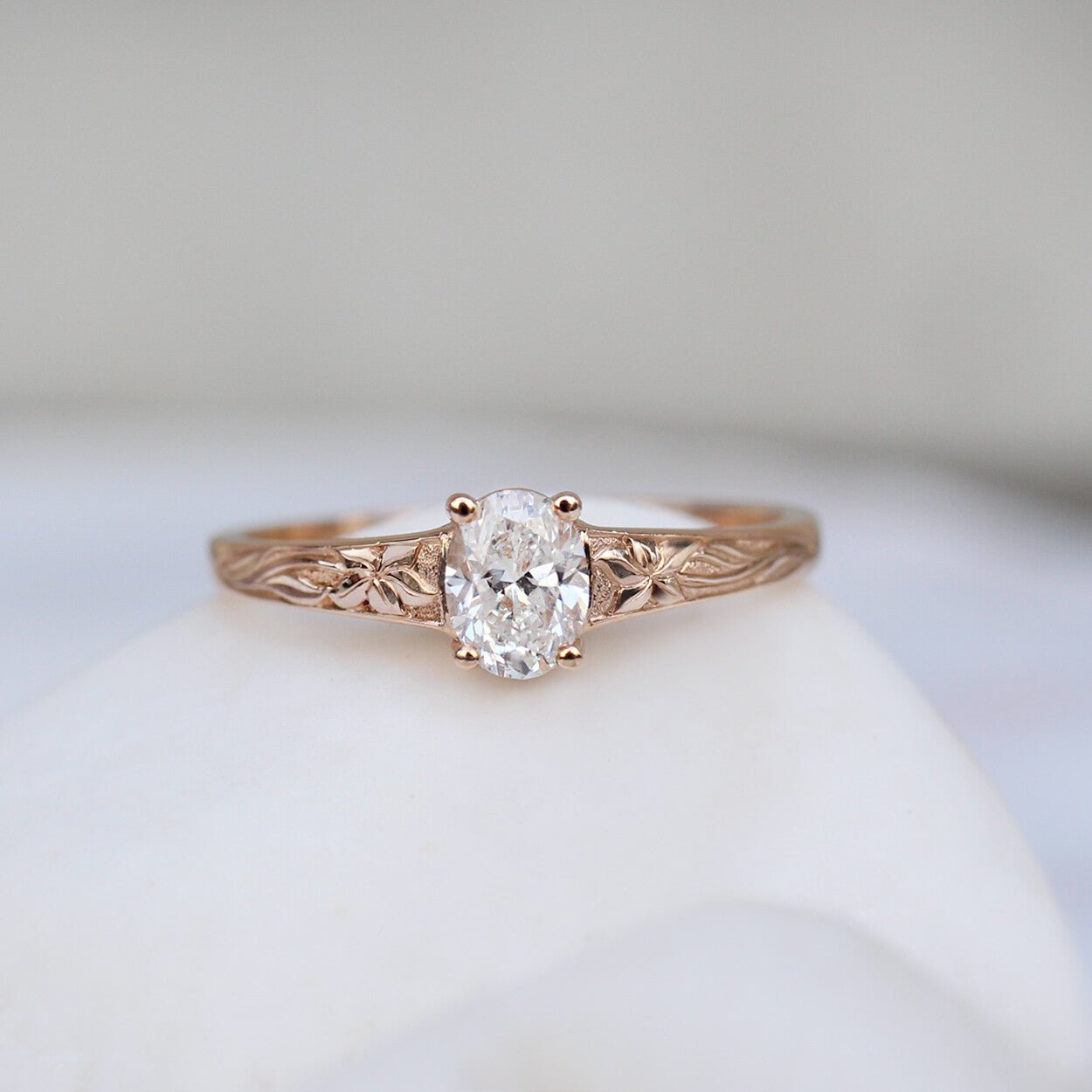 0.40 Carat Vintage Yasmin Design Diamond Ring