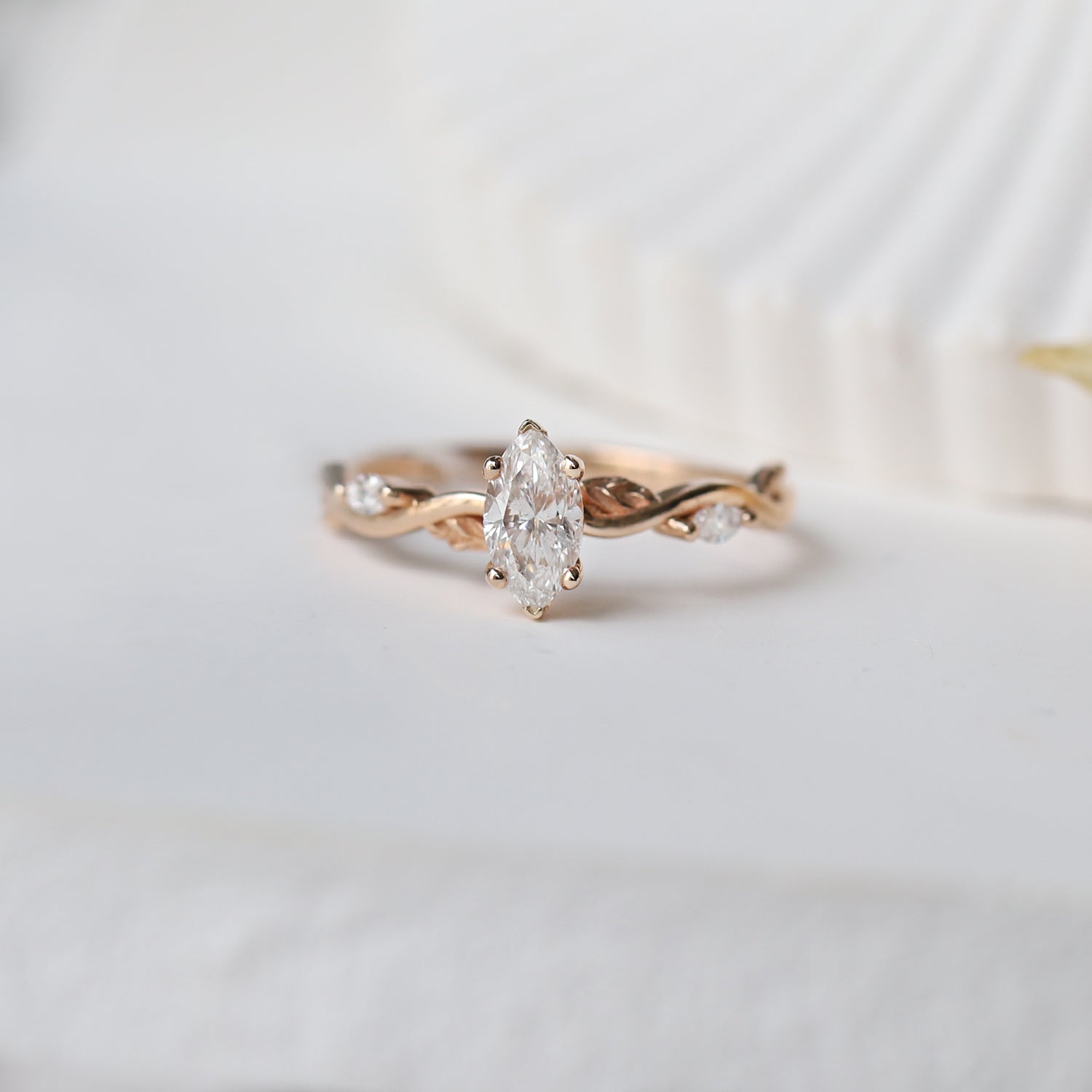0.45 Carat Marquise Vinea Diamond Solitaire Ring