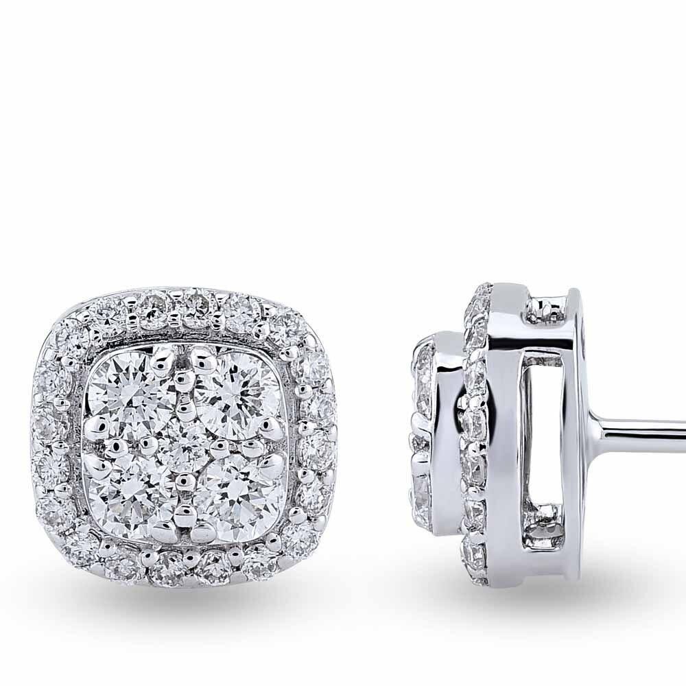 0.45 Carat Designer Diamond Earrings