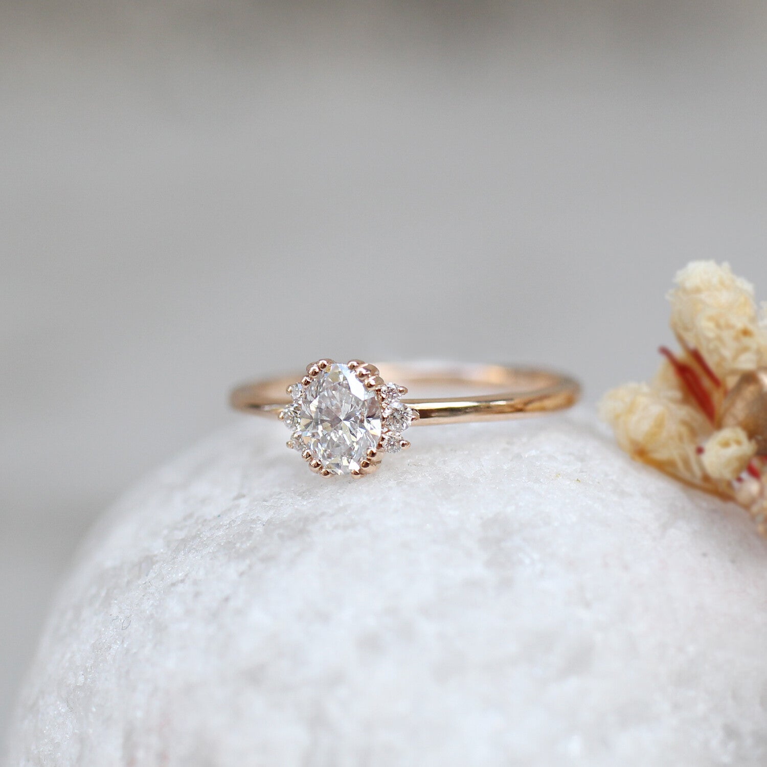 0,45 Karat Vintage Design Lyra Diamantring