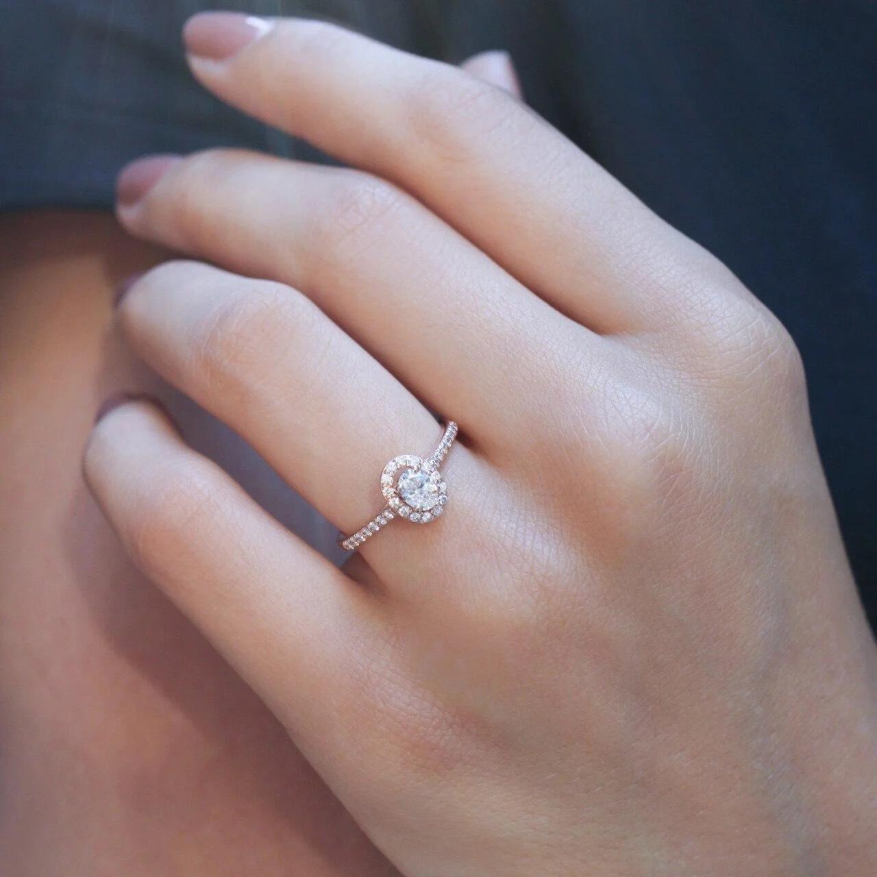 0.50 Carat Oval Diamond Solitaire Ring