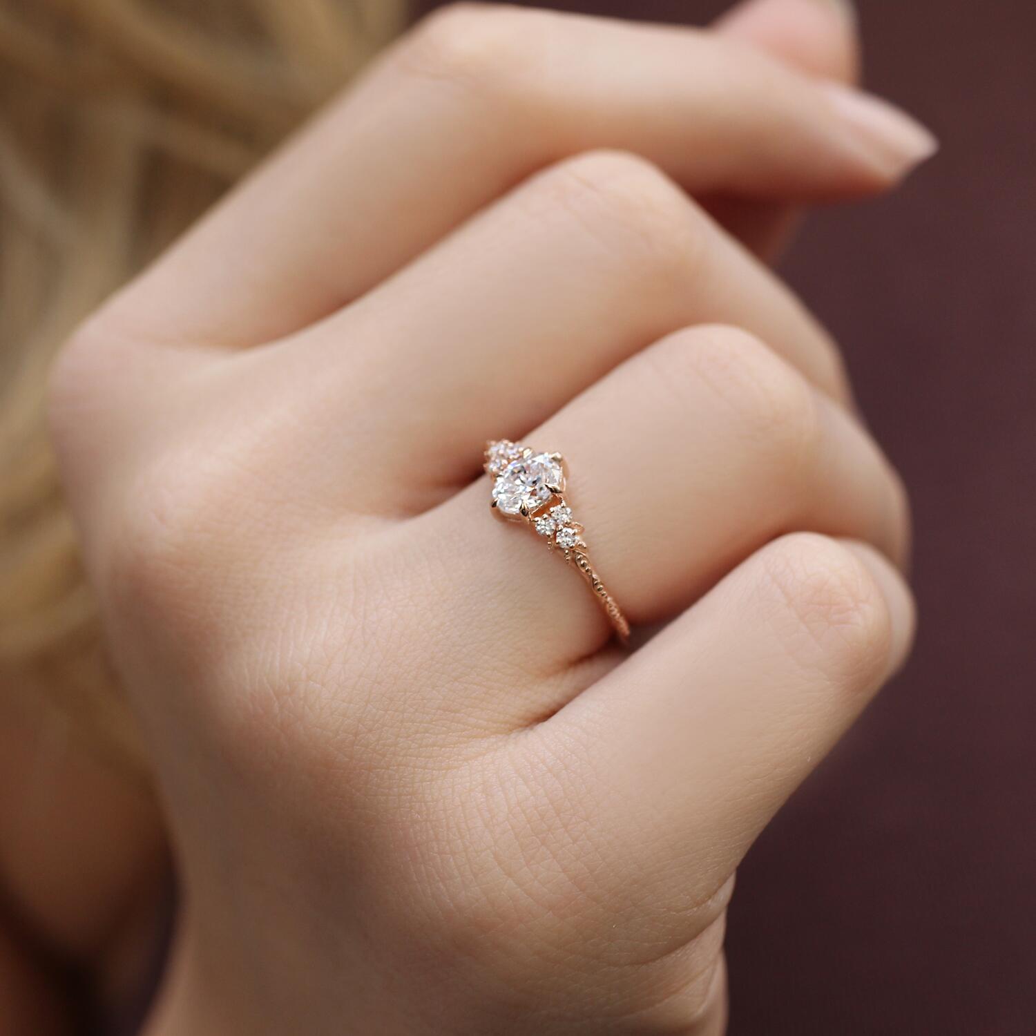 0.55 Karat Vintage Lisa Design Diamantring