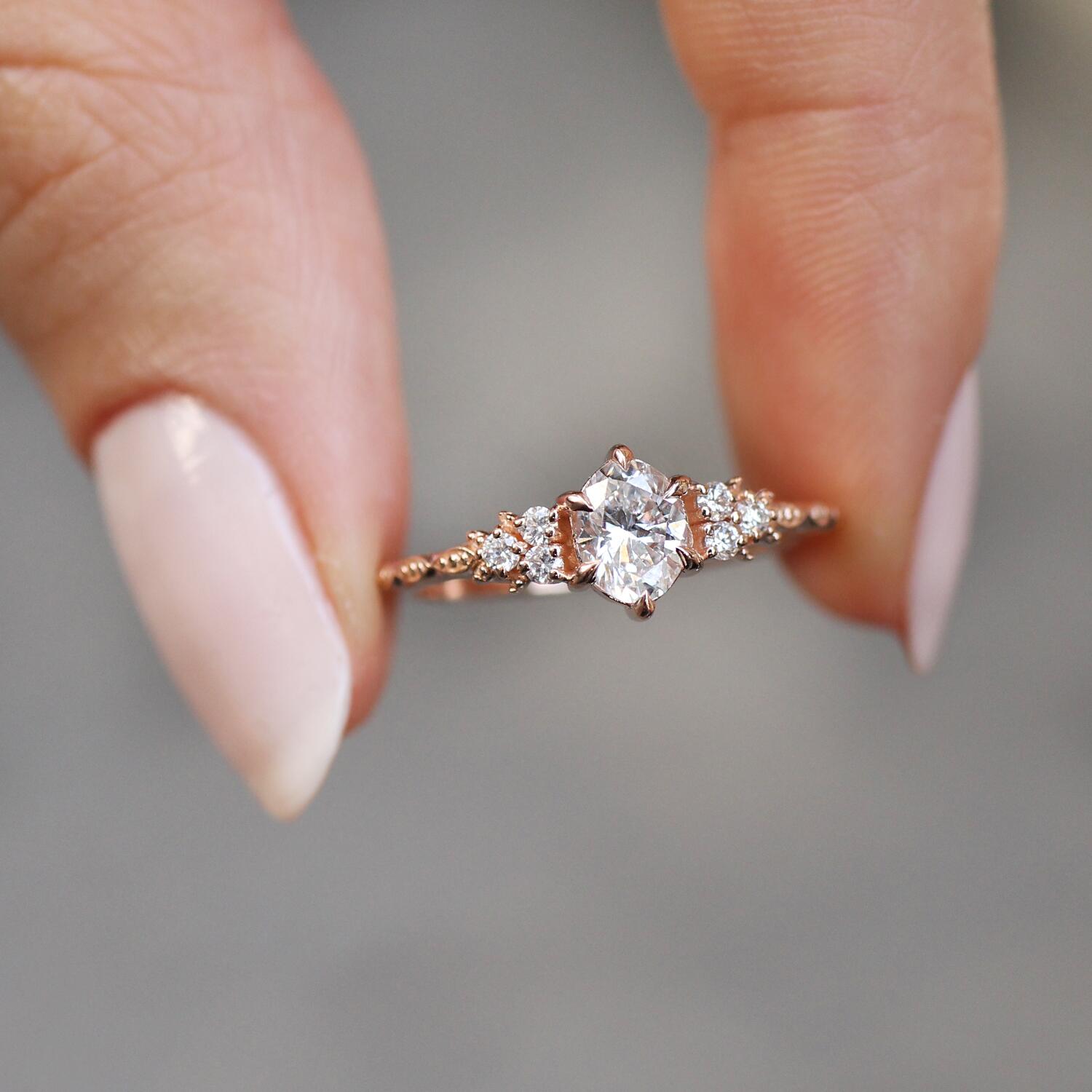 0.55 Karat Vintage Lisa Design Diamantring