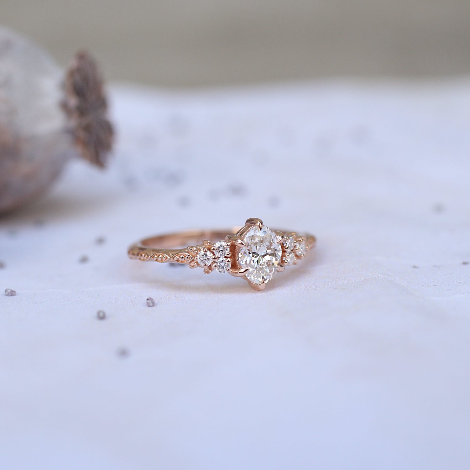 0.55 Karat Vintage Lisa Design Diamantring