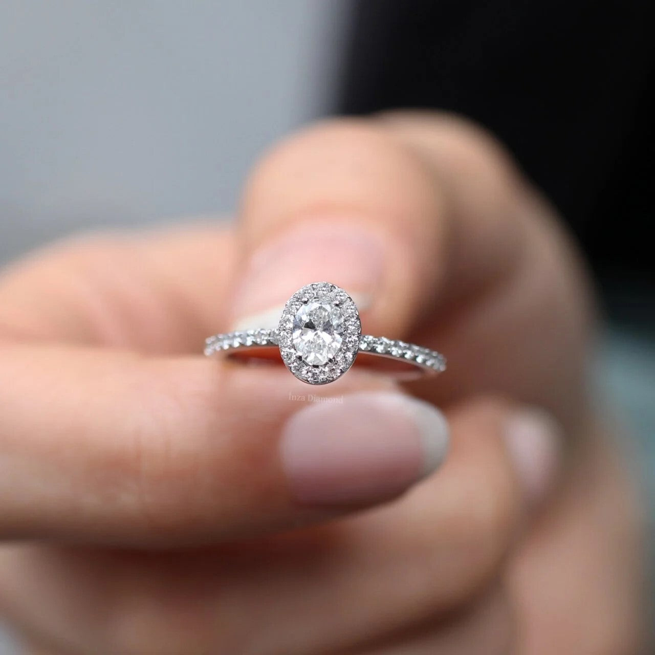 0.60 Carat Oval Diamond Solitaire Ring