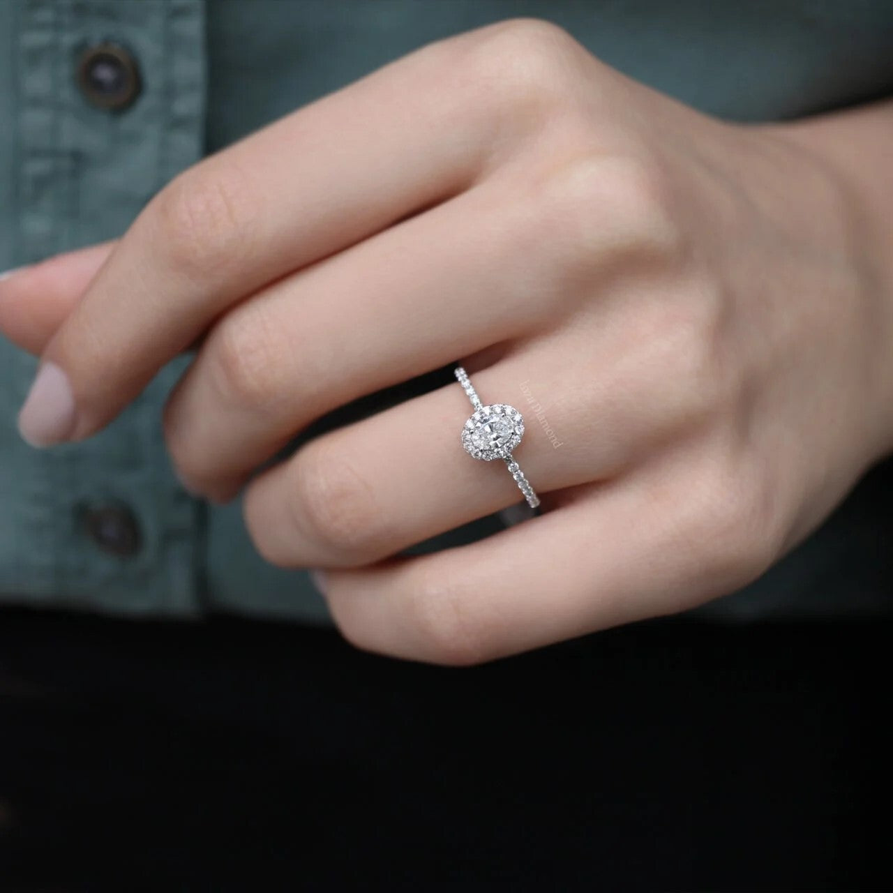 0.60 Karat Oval Pırlanta Tektaş Yüzük