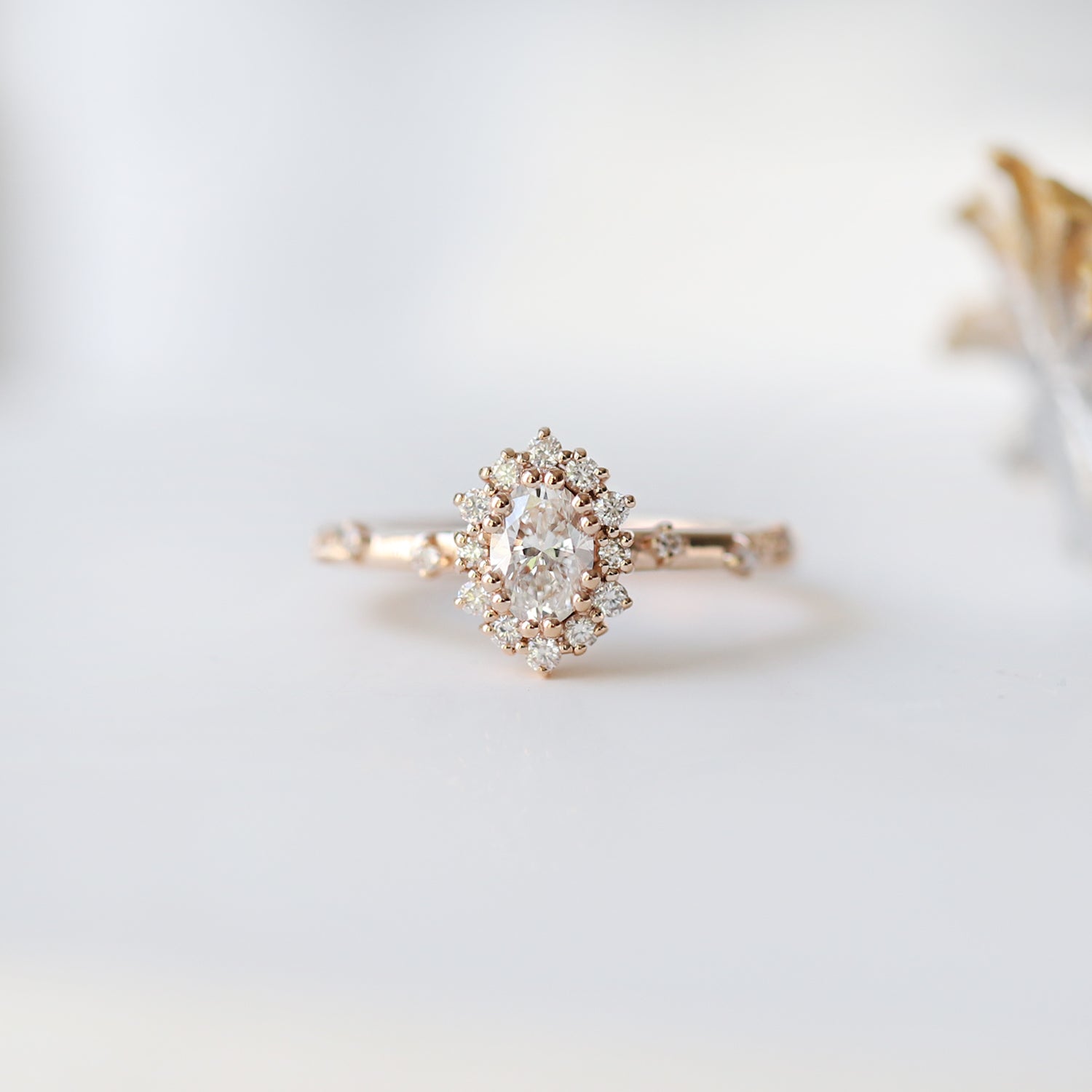 0.60 Carat F SI2 GIA Certified Ria Design Diamond Ring