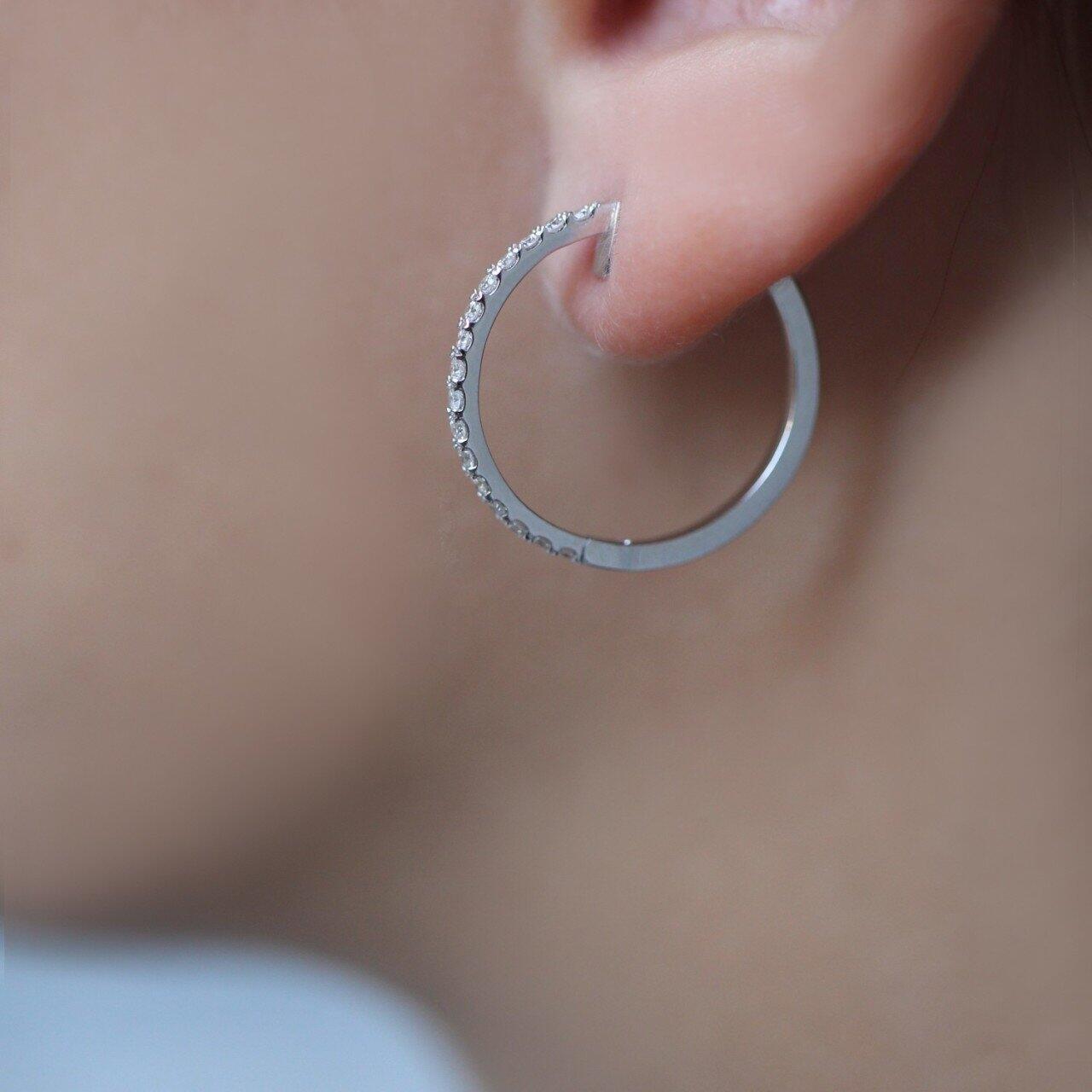 0.60 Carat Custom Design Diamond Earrings