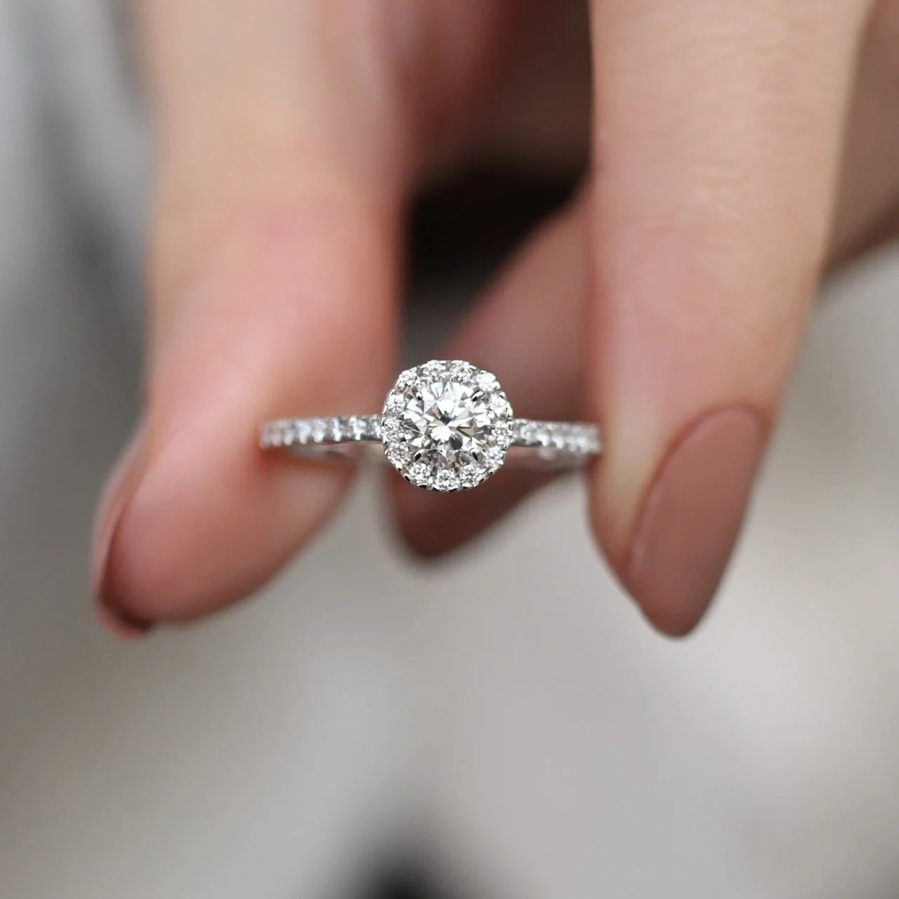 0.65 Carat Custom Design Solitaire Diamond Ring