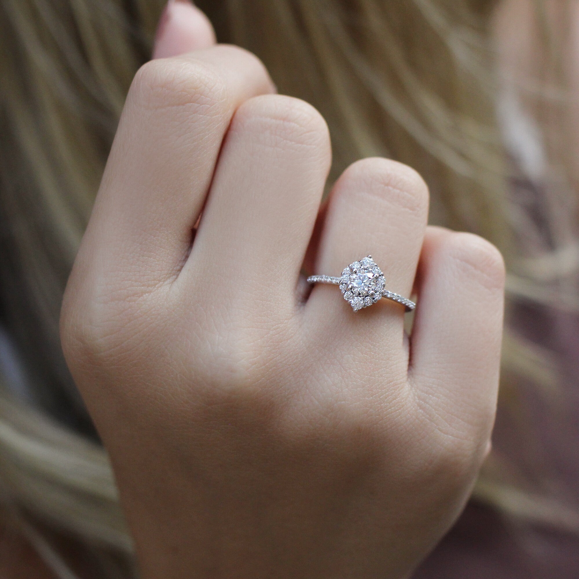 0.70 Carat Custom Designed Lina Design Diamond Ring