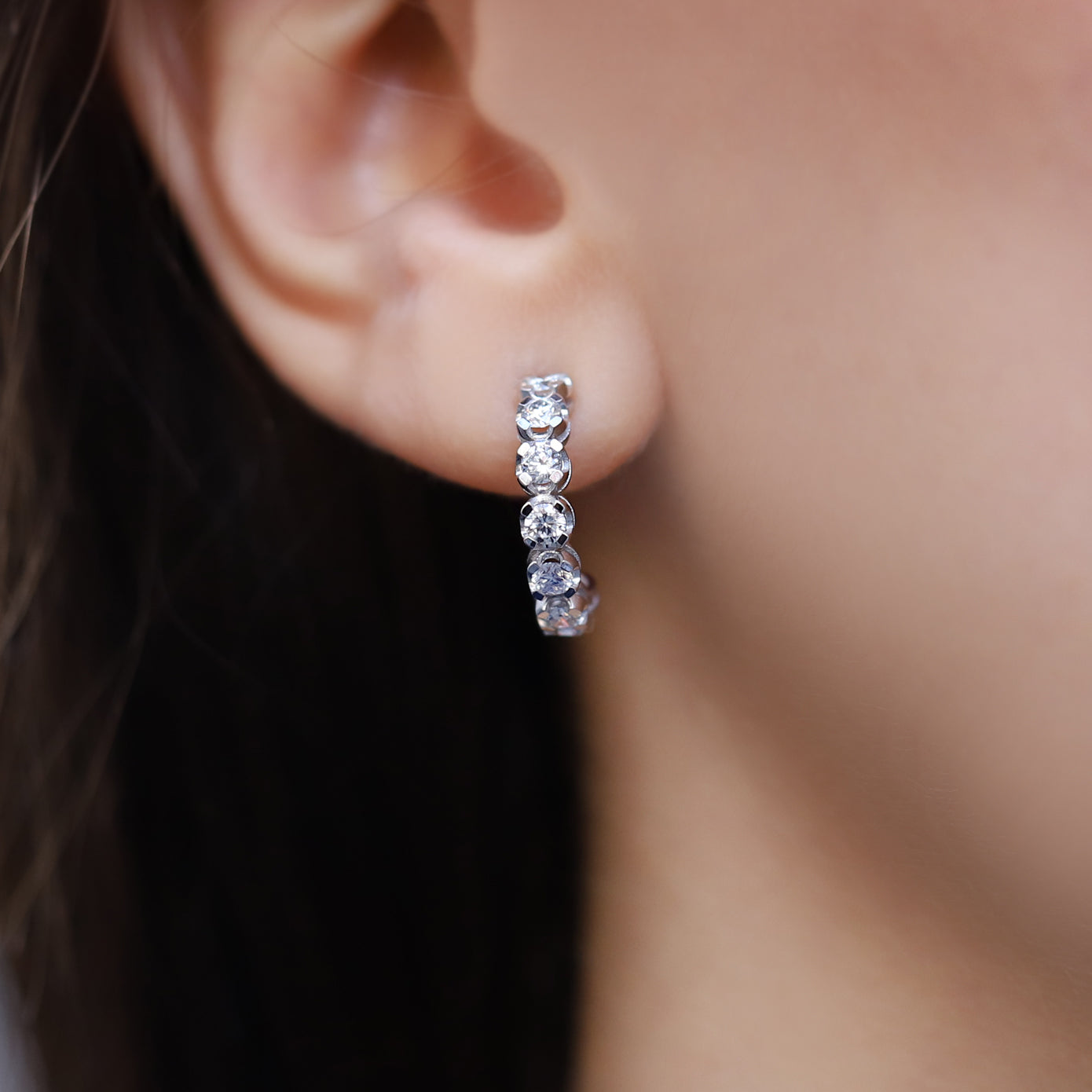 0.80 Carat Designer Diamond Earrings