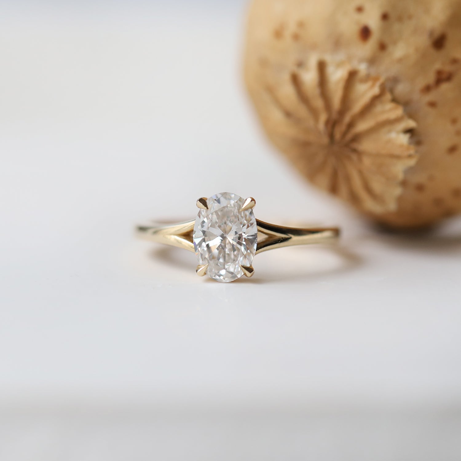 1.00 Karat F SI2 GIA zertifizierter Loren Diamantring