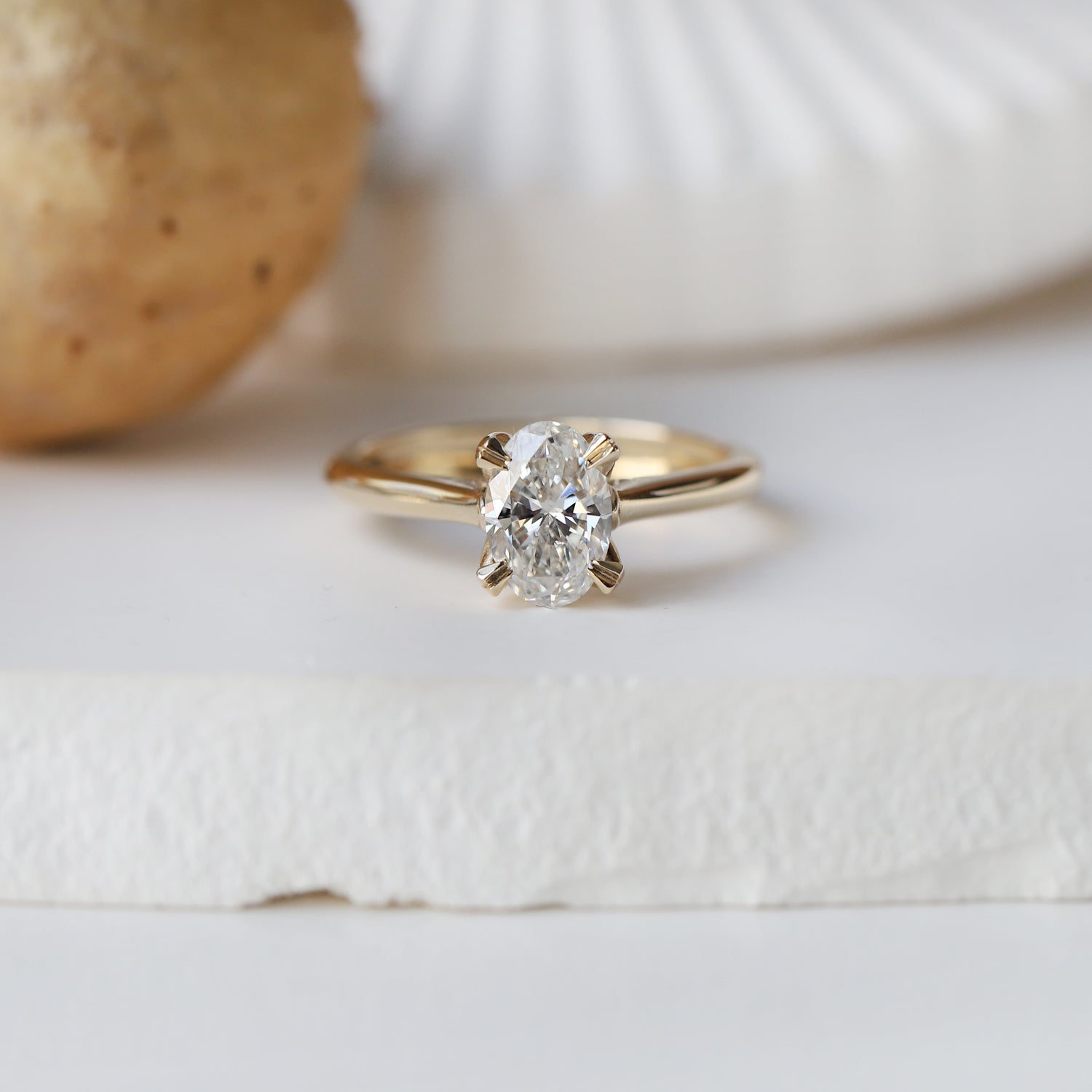 1.05 Carat F SI2 GIA Certified Lotus Diamond Ring