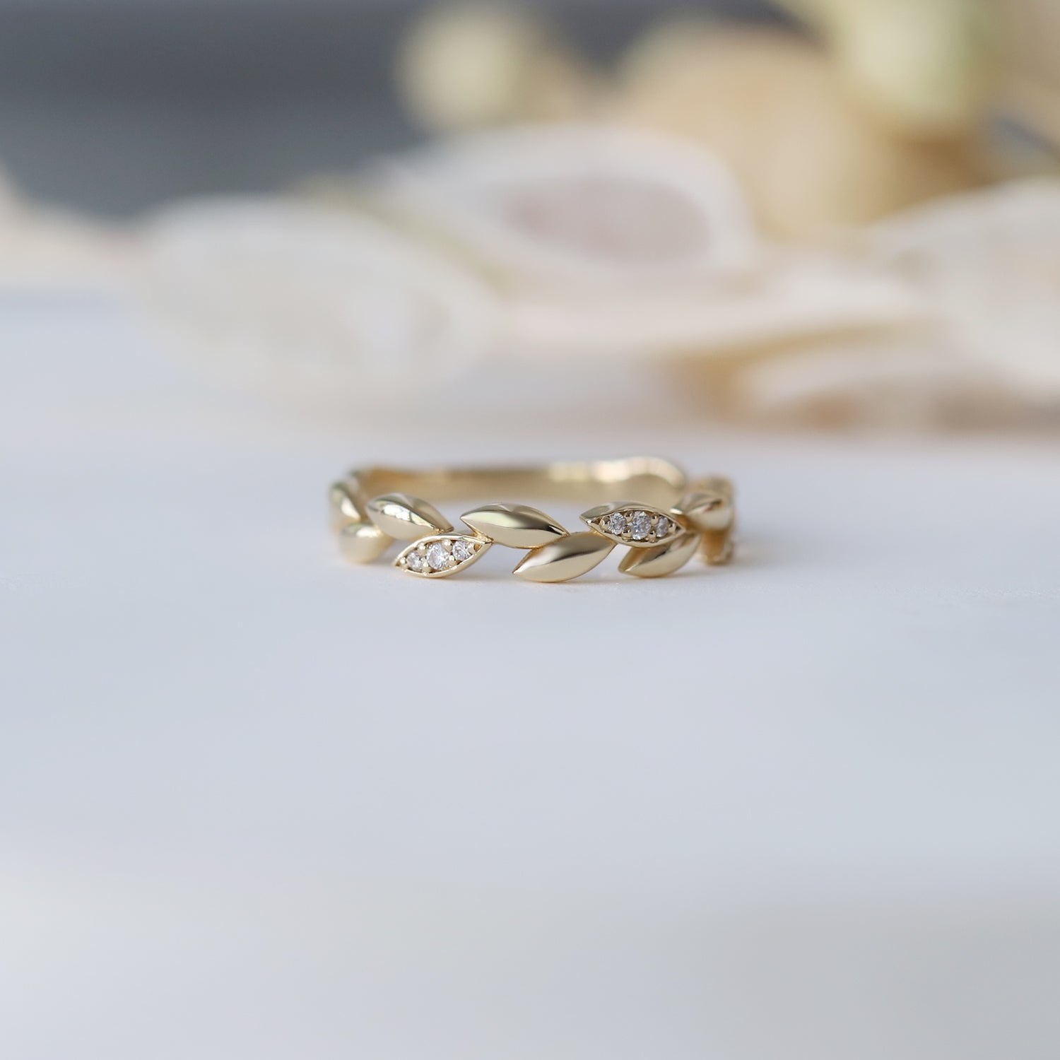 14K Gold Diamond Vanessa Wedding Ring