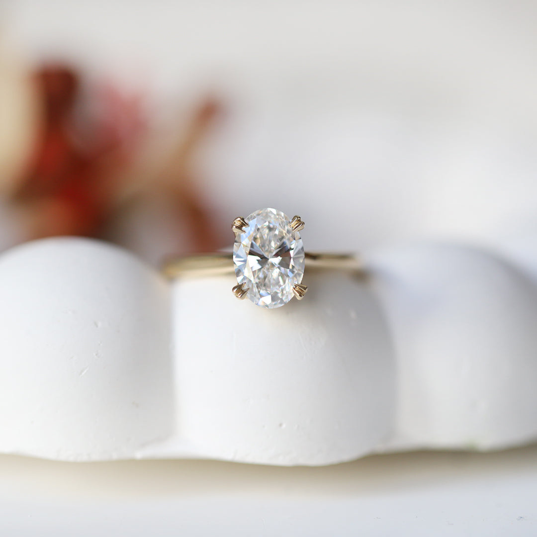 1.55 Carat F SI2 GIA Certified Lotus Diamond Solitaire Ring
