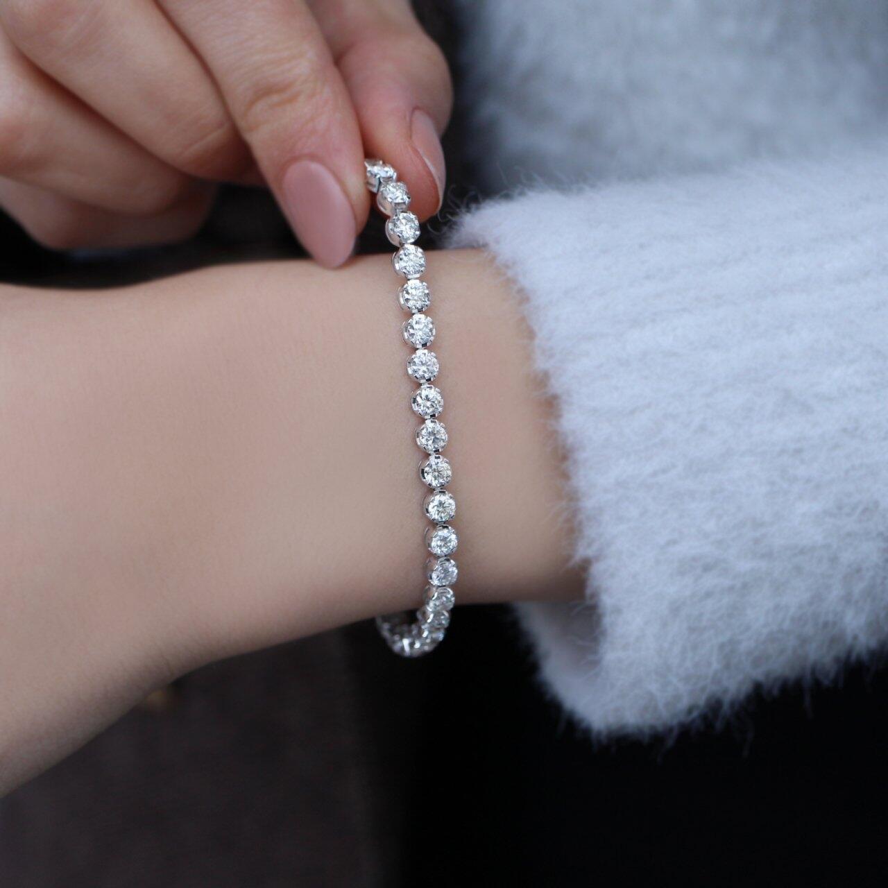 4.80 Carat Diamond Tennis Bracelet