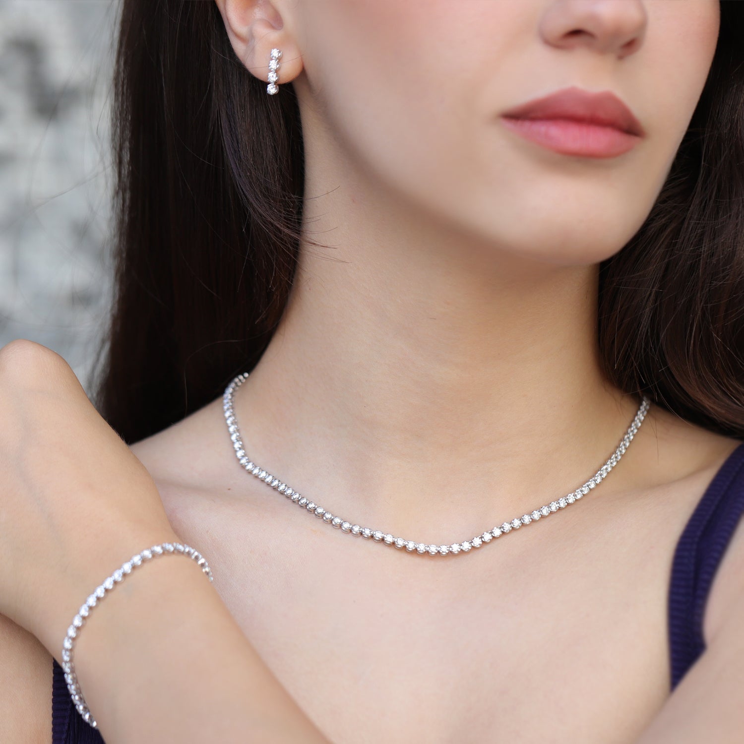 8,50 Karat Diamant-Tennis-Set
