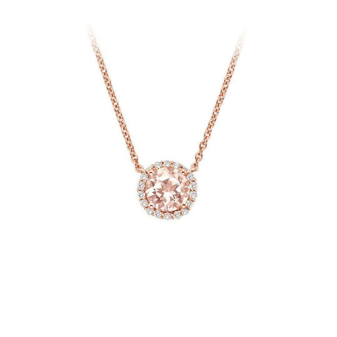Özel Tasarım Pırlanta & Morganite Kolye