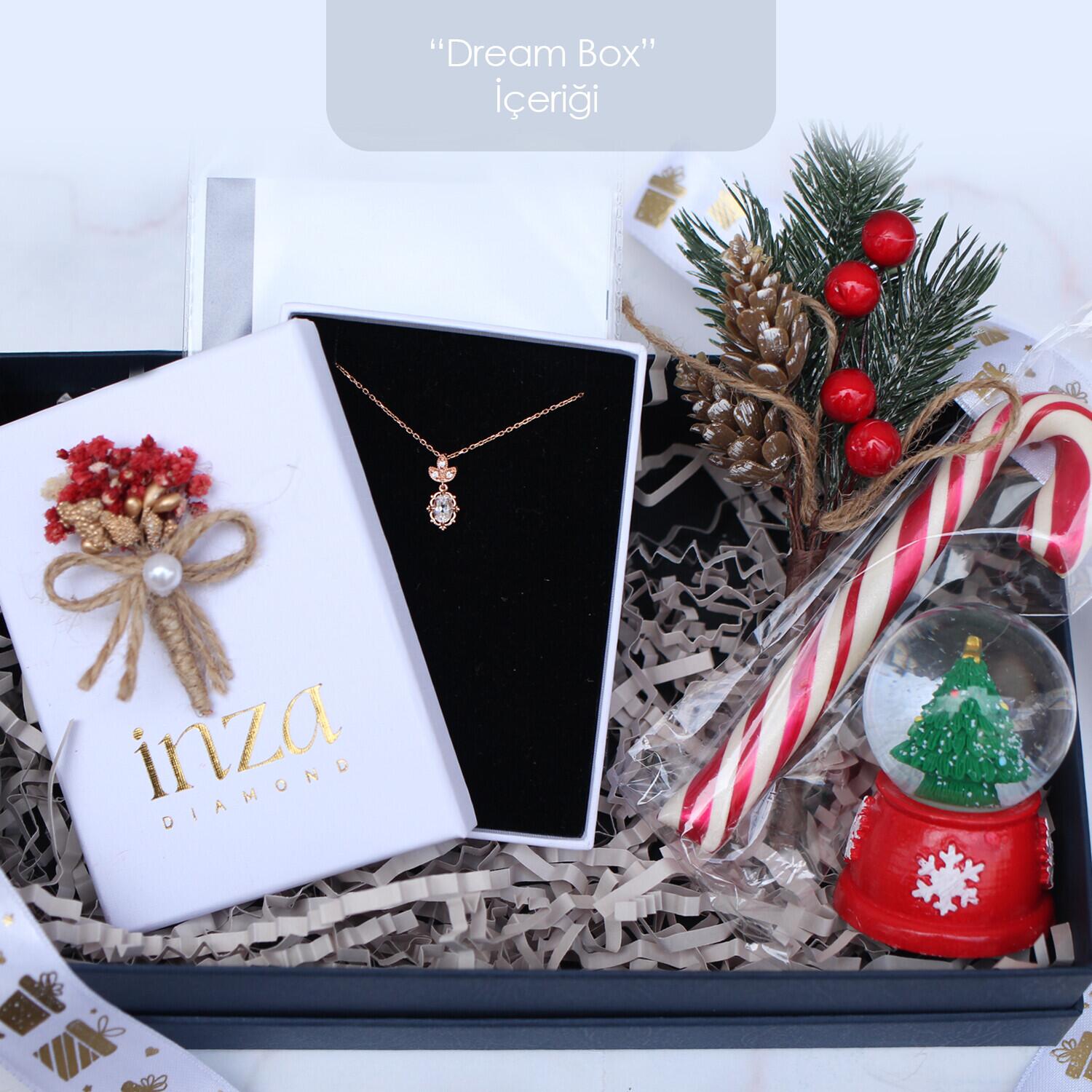 "Dream Box" Aria Diamant & Weißer Topas Halskette