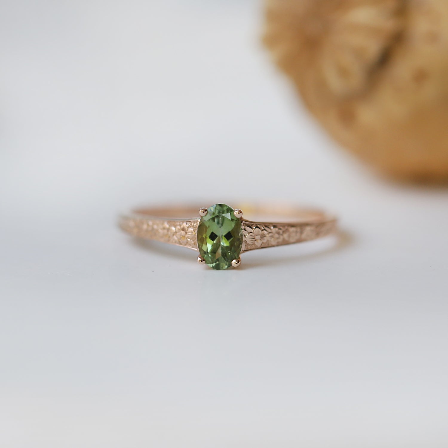 Vintage Violet Tourmaline & Diamond Ring