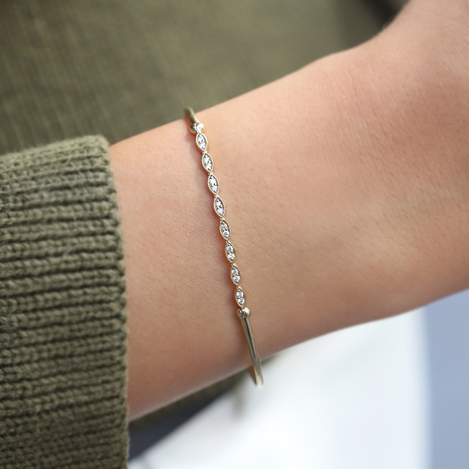 0.15 Carat Vintage Diamond Bracelet