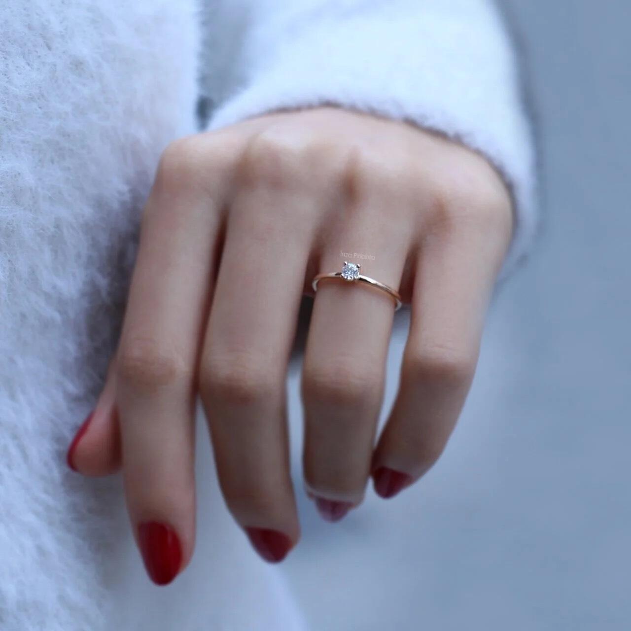 0.20 Karat Solitär-Diamantring
