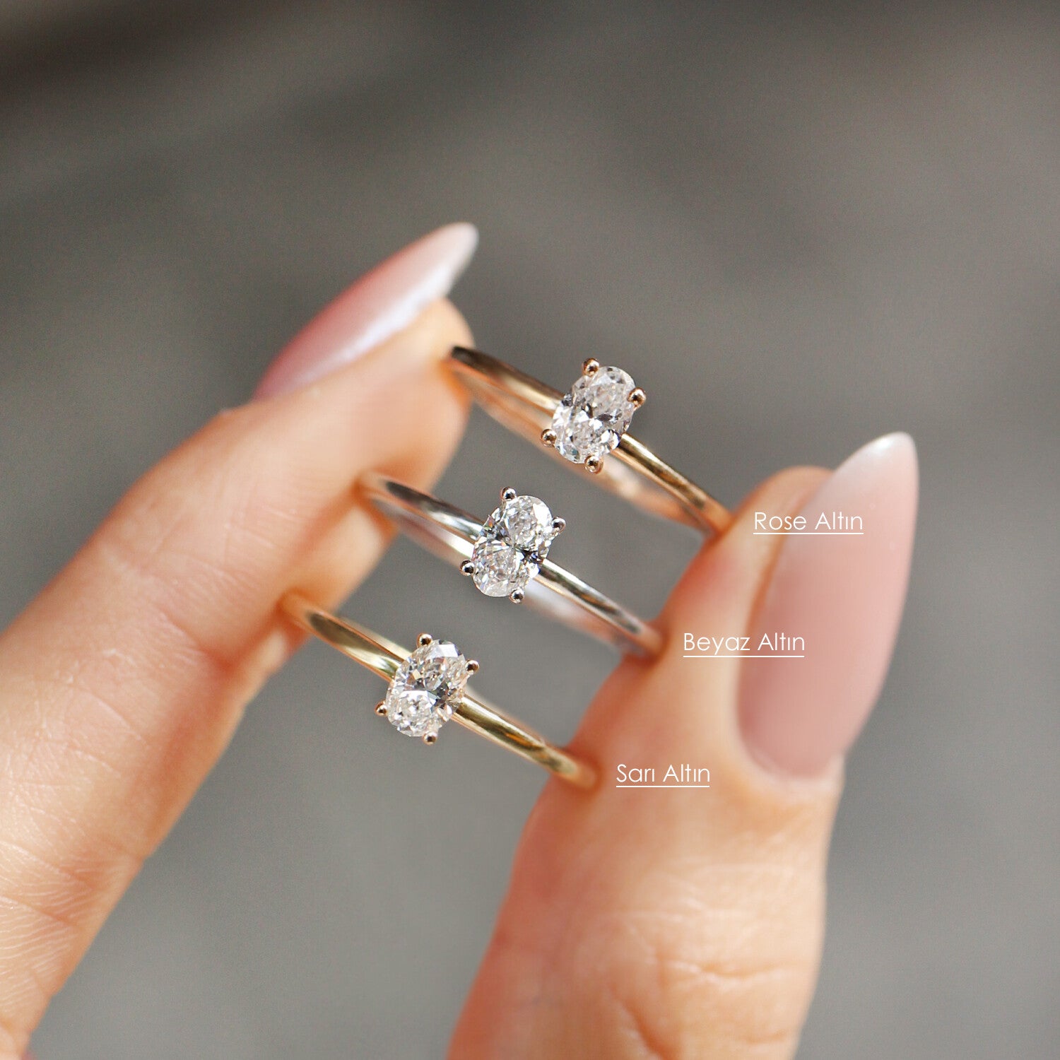 0.30 Carat Oval Diamond Solitaire Ring