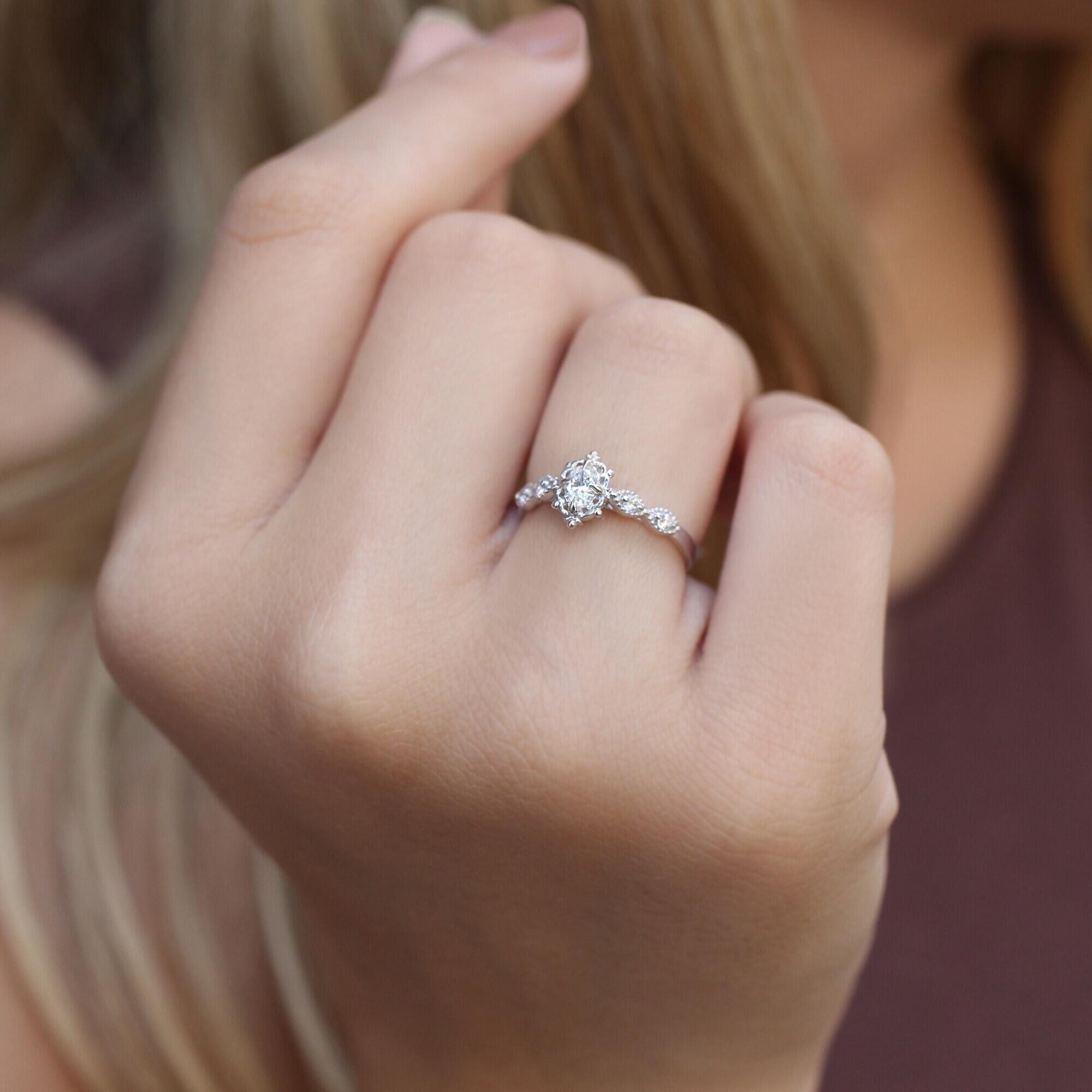 0,30 Karat Vintage Aria Design Diamantring