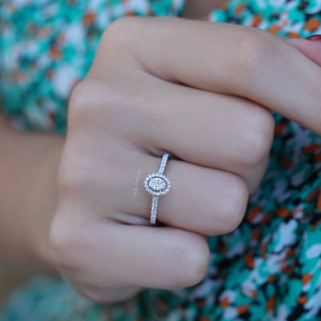0.40 Carat Oval Diamond Ring