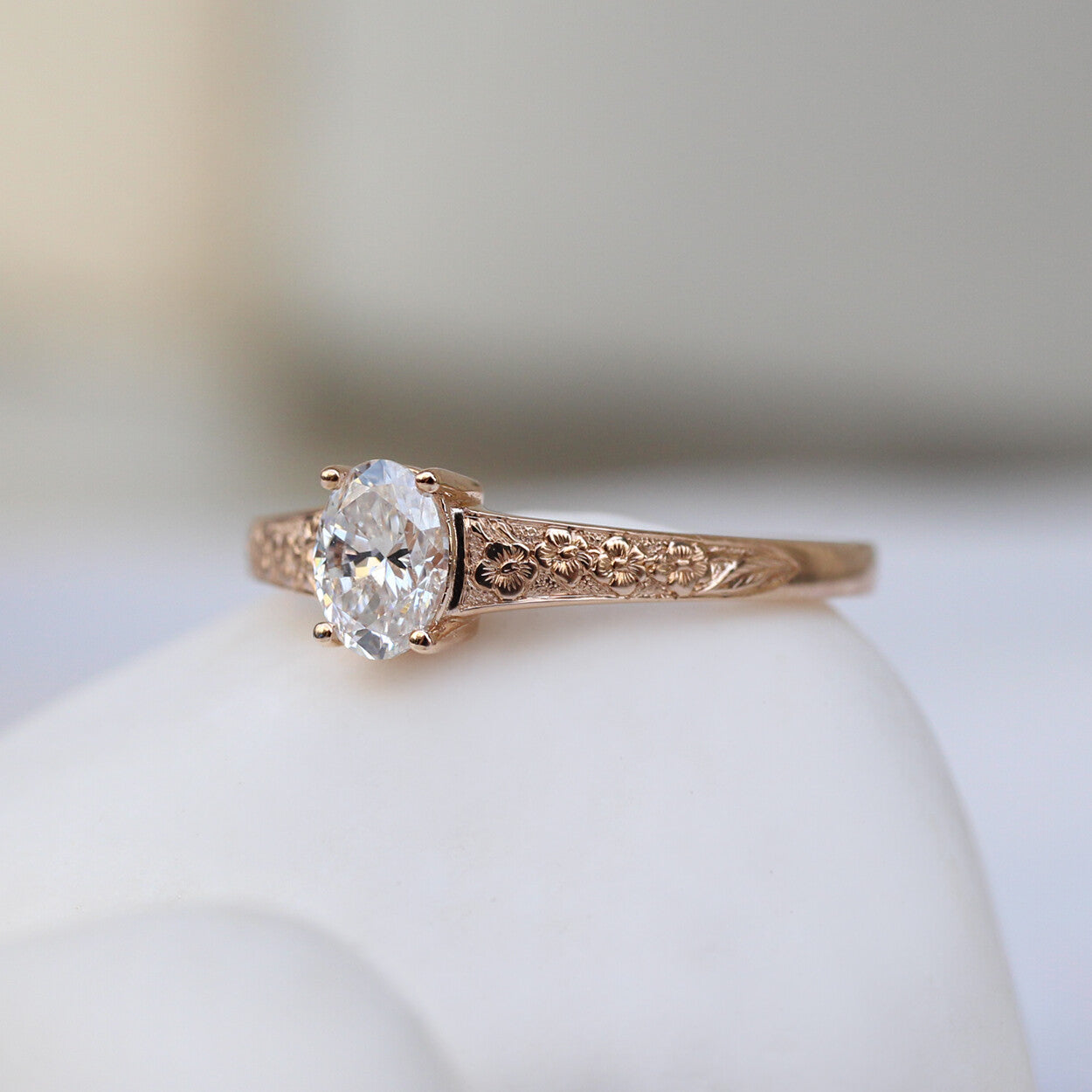 0,40 Karat Vintage Violet Design Diamantring