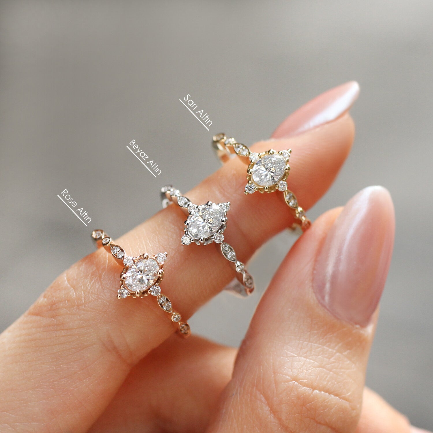 0.42 Karat Designer Mini Selius Diamantring