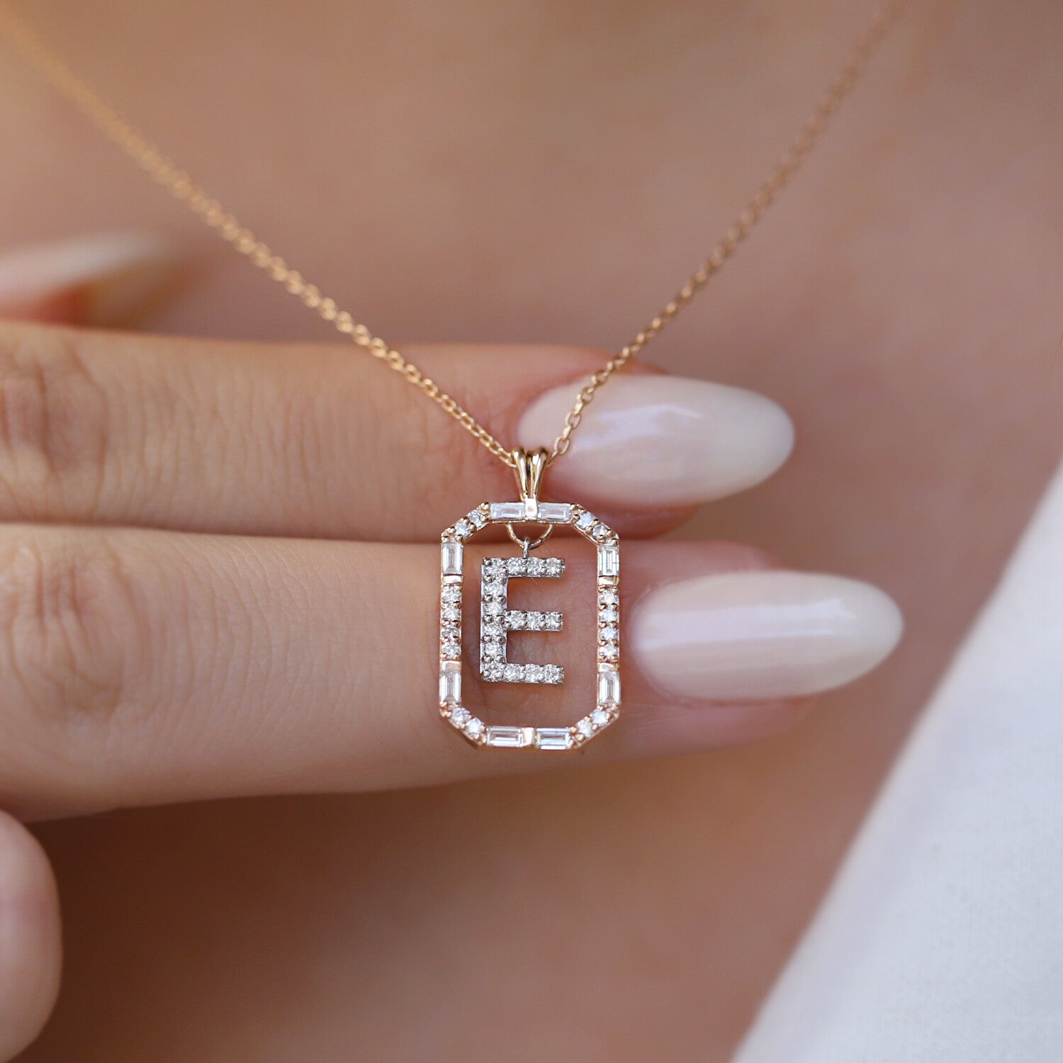 0.45 Carat Custom Design Diamond Necklace