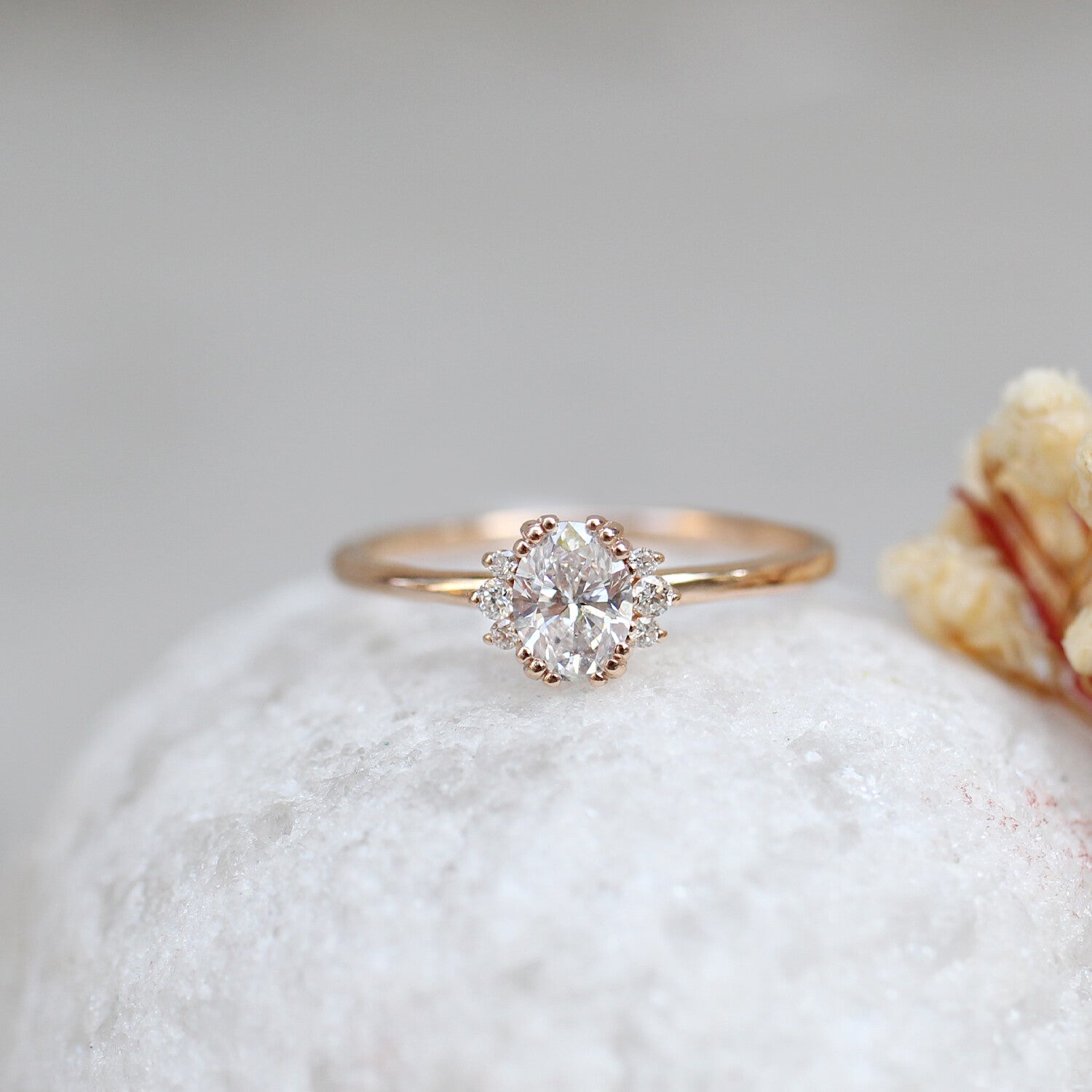 0,45 Karat Vintage Design Lyra Diamantring