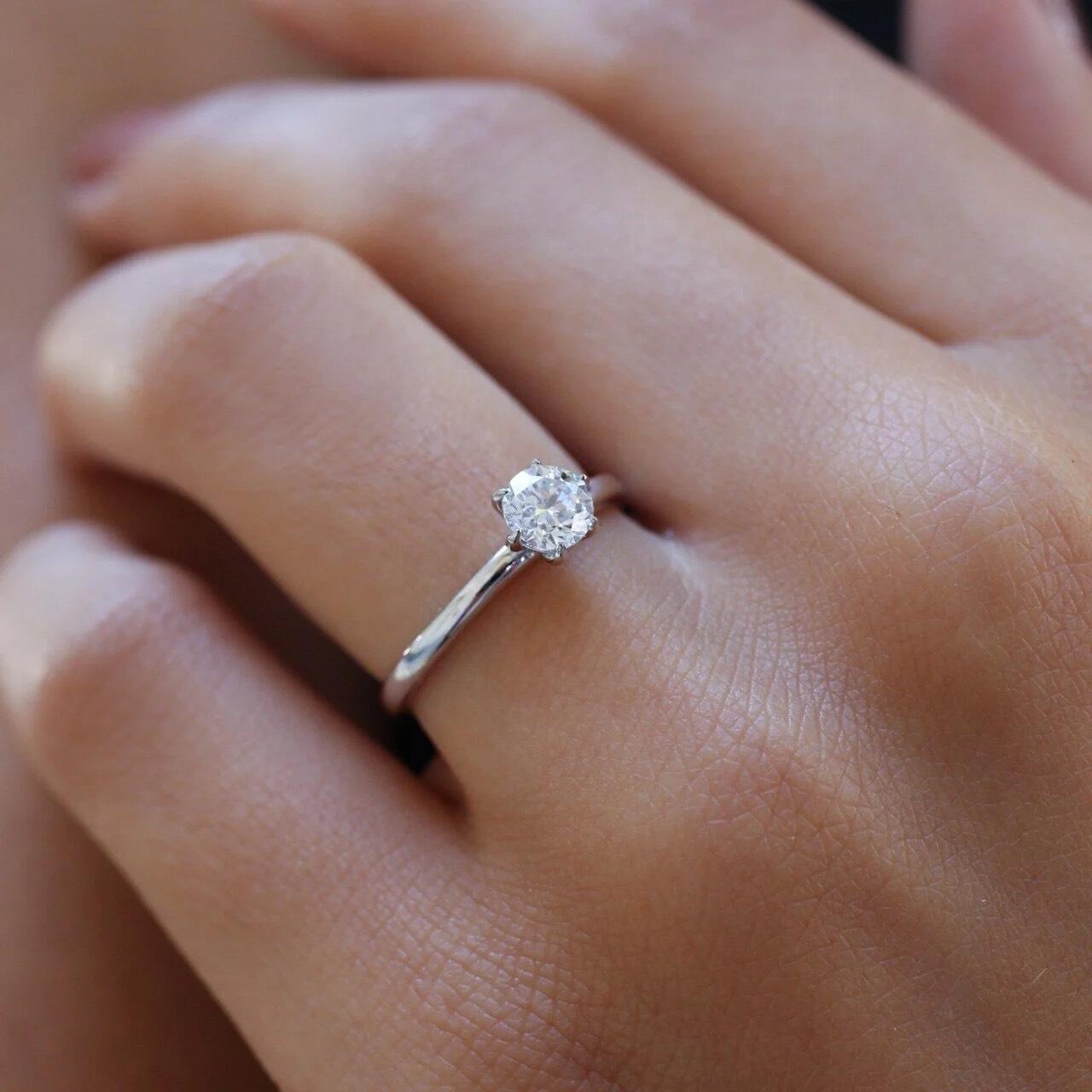 0.50 Carat Diamond Solitaire Ring