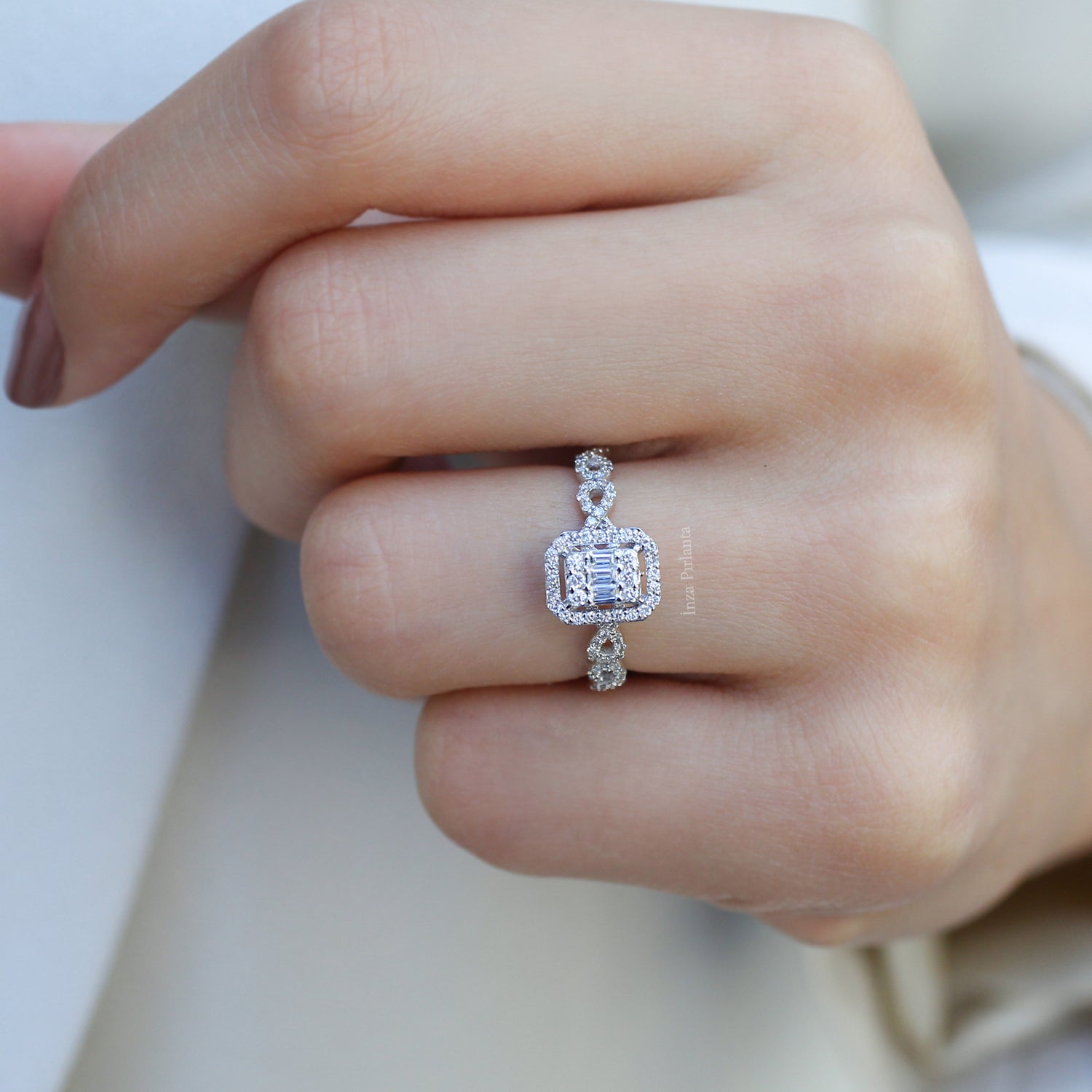 0.50 Carat Diamond Baguette Ring