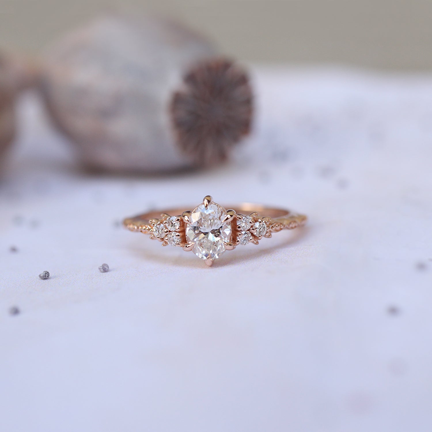 0.55 Karat Vintage Lisa Design Diamantring