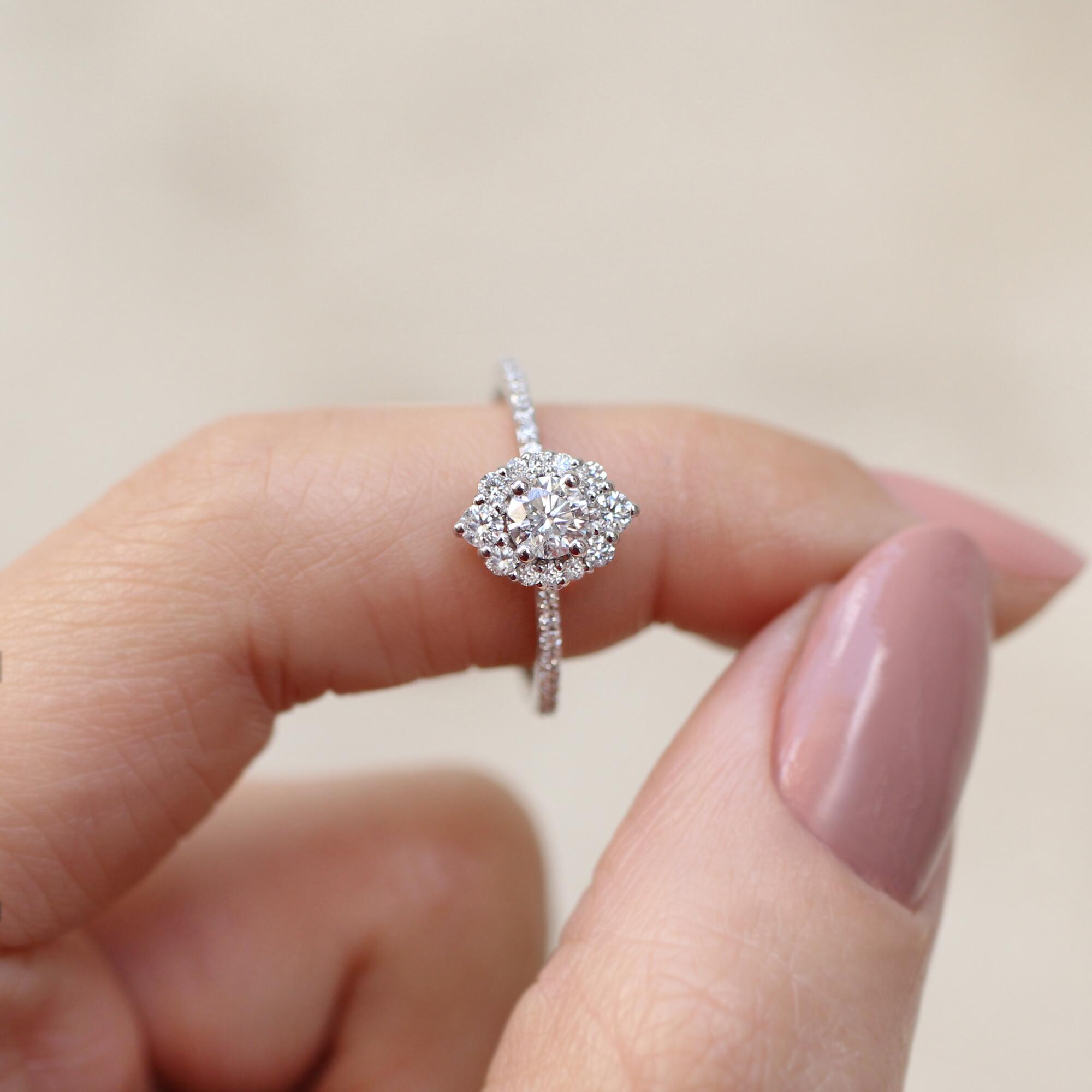 0.60 Carat Vintage Lina Design Diamond Ring