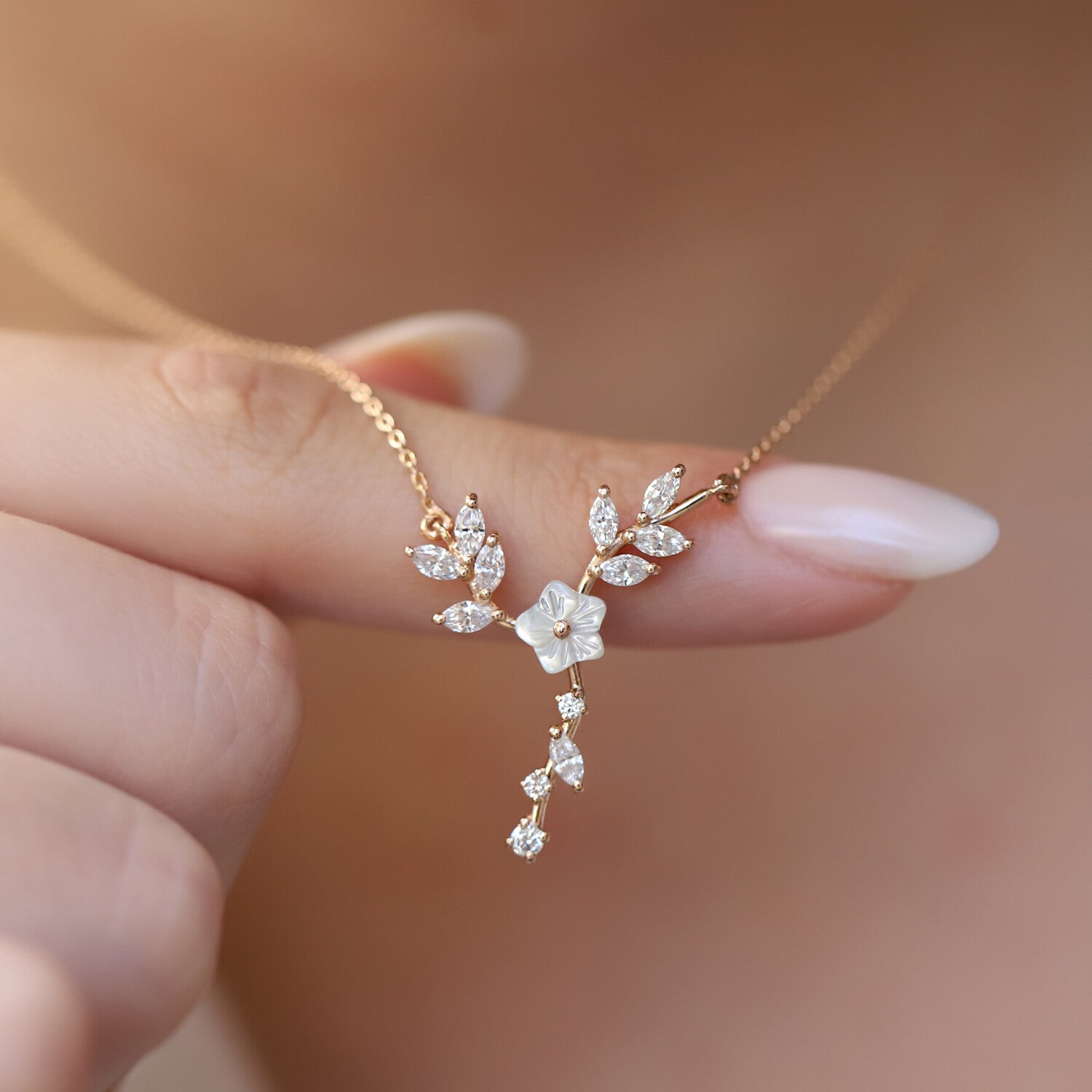 0.65 Carat Custom Design Diamond Necklace