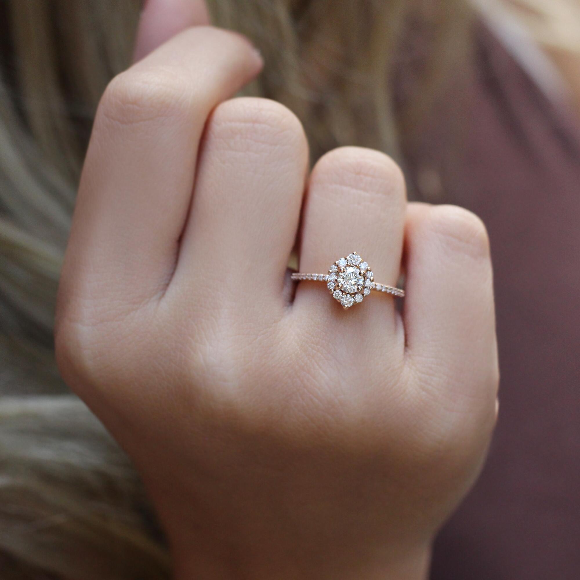 0,70 Karat Sonderanfertigung Lina Diamantring