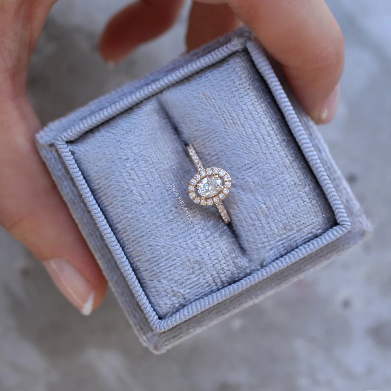 0.75 Carat Oval Solitaire Diamond Ring